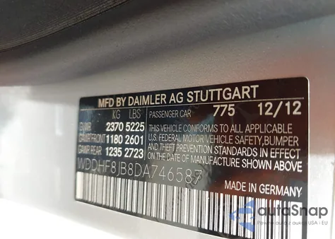 2013 Mercedes-Benz E 350 4Matic z USA, uszkodzony, nr VIN WDDHF8JB8DA746587